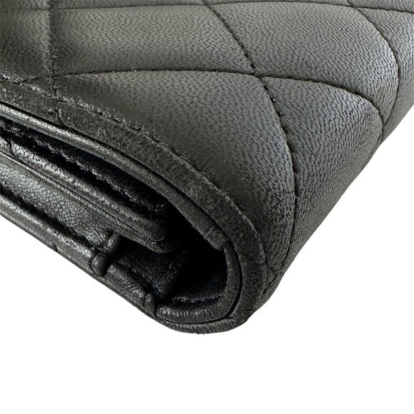 CHANEL Black Lambskin Leather Wallet - Picture 7 of 16